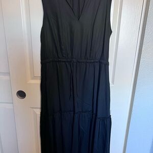 Lands' End Black Maxi Dress